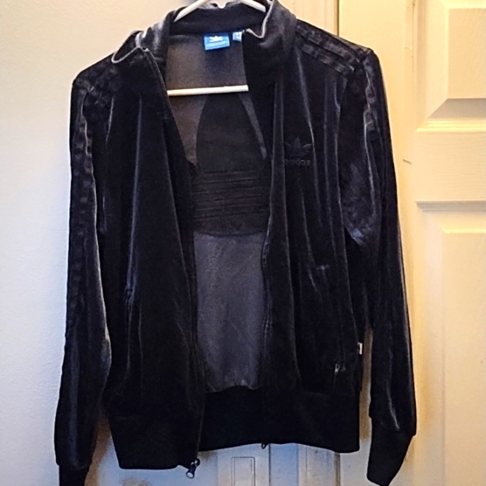 Adidas velvet sweater